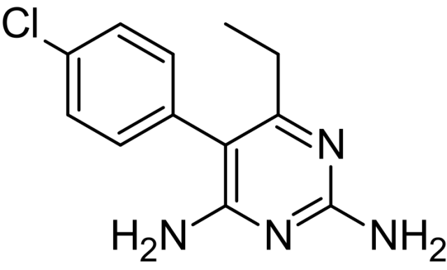 Pyrimethamine (trade name Daraprim)