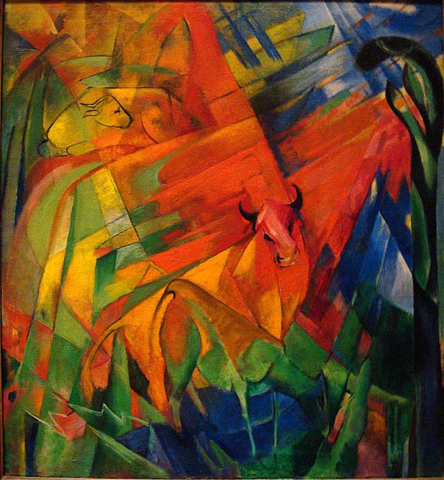800px-Franz_Marc_1914_Animals_in_a_Landscape