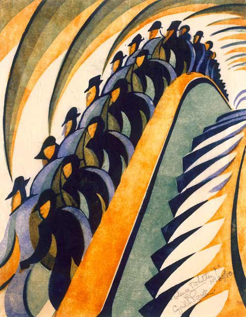 Whence & Whither? (Circa 1932) by Cyril Edward Image Credit: The Wolfsonian–Florida International University, Miami Beach, Florida, The Mitchell Wolfson, Jr. Collection